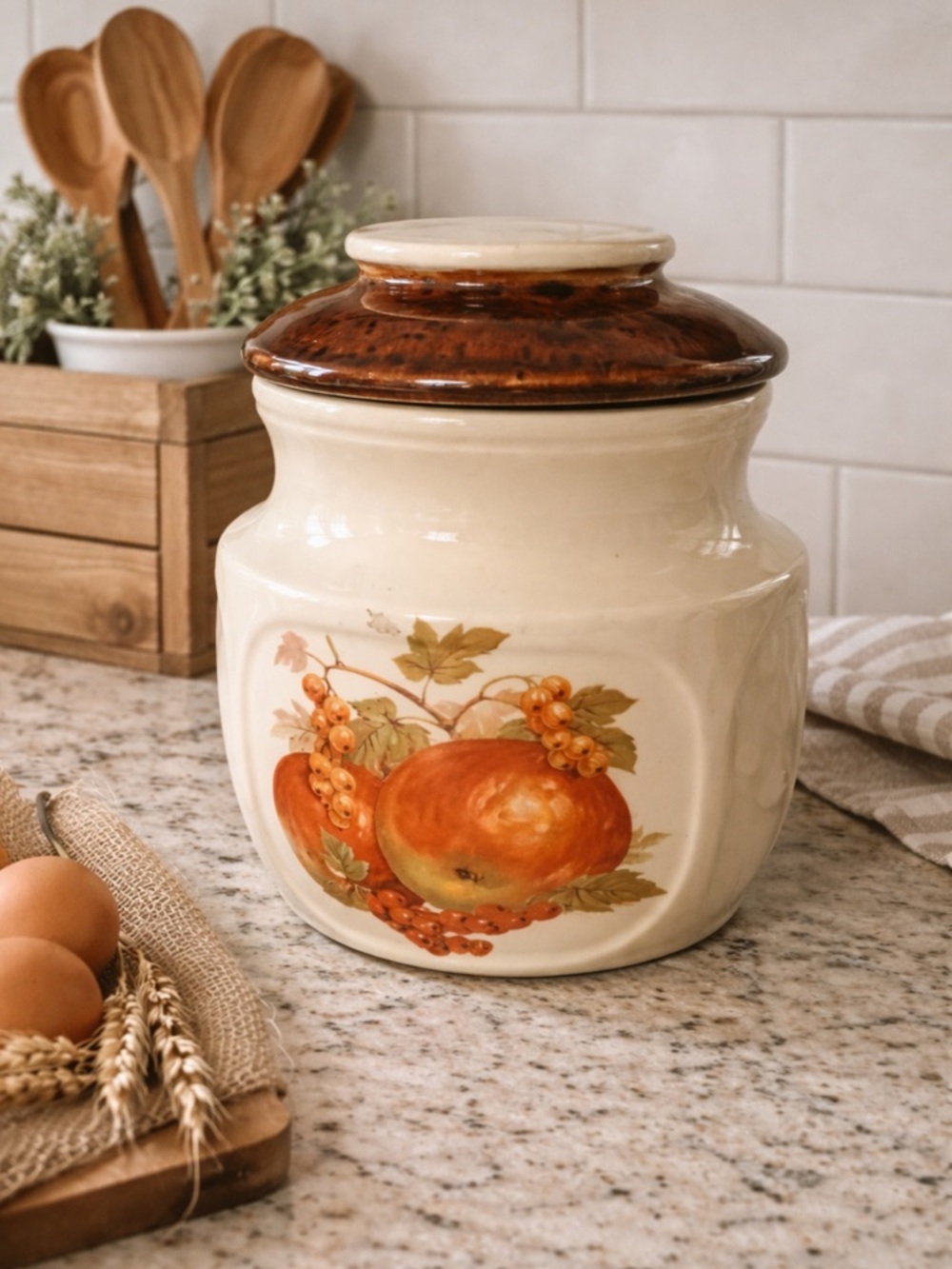 Vintage Canister Cookie Jar